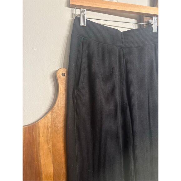 Rag & Bone Black Ribbed Knit Stretch Flat Front Pull-On Joggers Pants Size XS - Picture 3 of 5